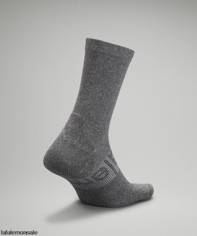 Lululemon Deutschland DELULU888 | Power Stride Crew Socke Graphitgrau Meliert